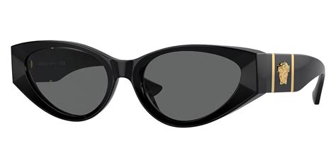 Versace™ VE4454 GB1/87 55 Black Sunglasses 